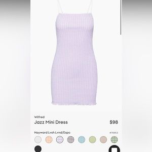 wilfred jazz mini dress